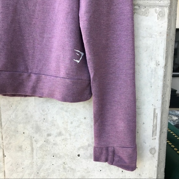 Gymshark Activewear Long Sleeve Crop Top Pullover M - Picture 2 of 4